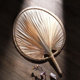 Quạt lá cọ decor