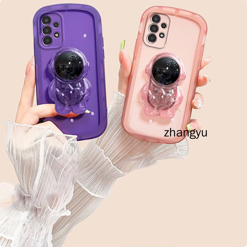 Ốp lưng Samsung a13 A23 A32 A33 A52 A53 A72 A73 m33 4G 5G TPU 3D Phi hành gia có chân đế ốp điện thoại  Samsung a13 A23 A32 A33 A52 A53 A72 A73 m33 4G 5G