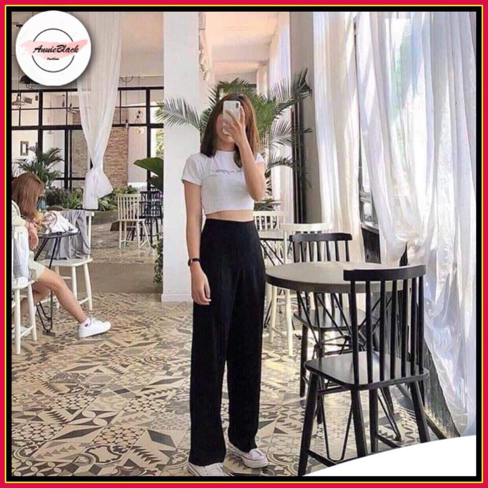 [Mã  ANUI20 hoàn 20k xu đơn 0đ] Quần Culottes Nữ 🦋 Quần Suông Ống Rộng Khoá Hông Cạp Cao 2 Màu 🦋 AB | BigBuy360 - bigbuy360.vn