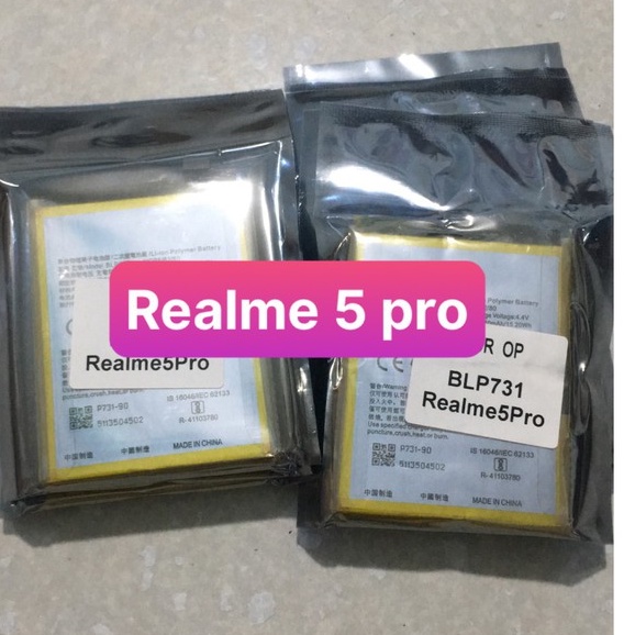 Pin Oppo Realme 5 Pro,Pin Realme 5 Pro,Pin blp 731 Dung Lượng 4035mAh Hàng Zin
