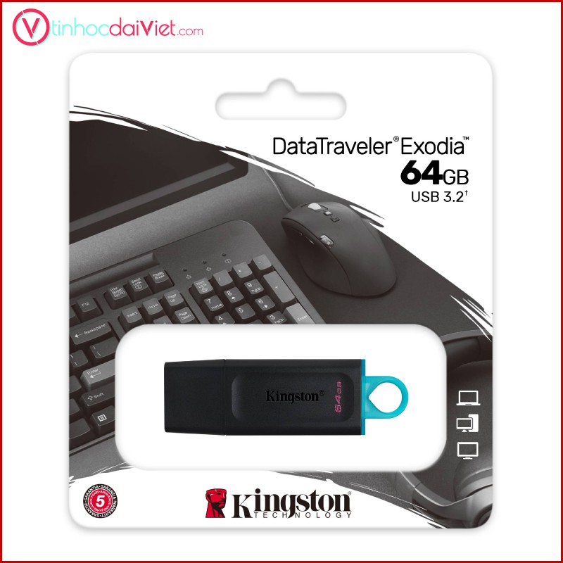 USB Kingston Data Traveler, Data Traveler Exodia (DT100/DTX - 16GB/32GB/64GB/128GB) | BigBuy360 - bigbuy360.vn