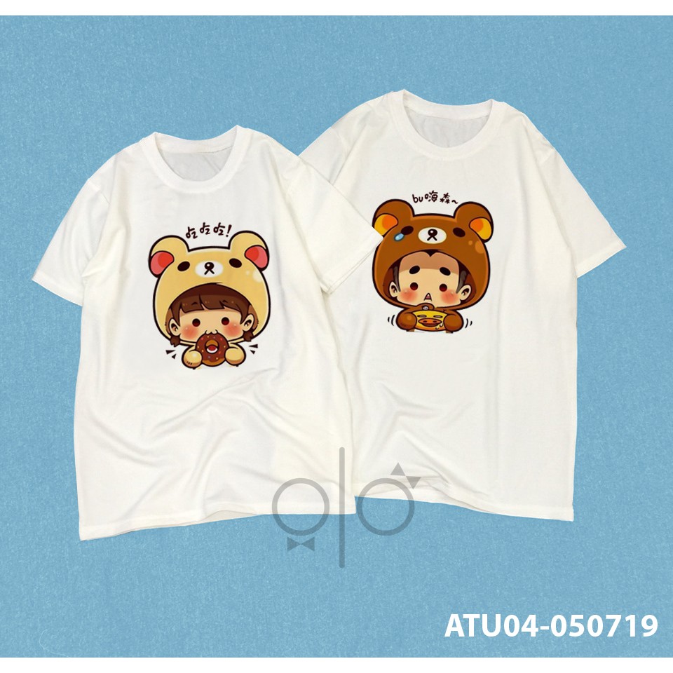 Áo cặp đôi gấu cute