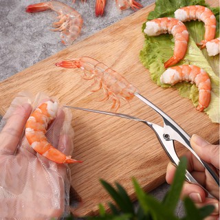 Dụng cụ bóc vỏ tôm 2 đầu đa năng (Làm lòng, bóc vỏ tôm, lấy chỉ tôm, đánh vảy cá... siêu nhanh)