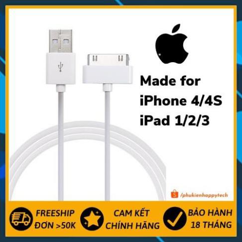 Cáp Sạc Dành Cho Các Dòng Máy IPhone 4/4S, Ipad 1/2/3 Chính Hãng BYZ - HappyTech
