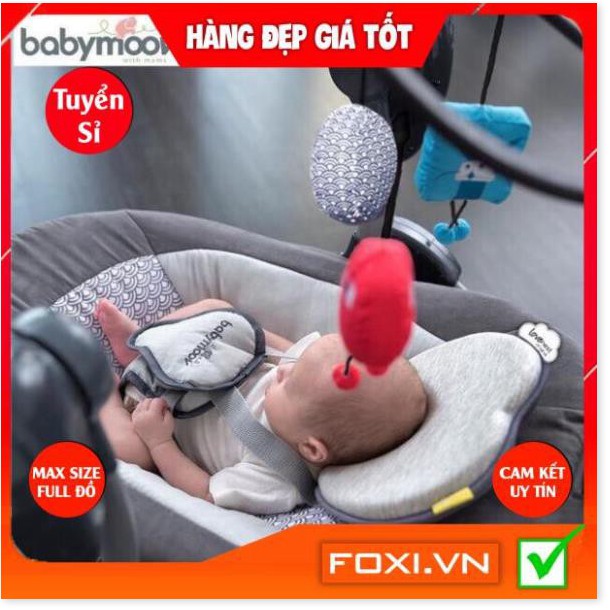 Gối chống bẹt đầu Lovenest Babymoov-Phù hợp với mọi loại giường-nôi-cũi-xe đẩy-Giúp bé ngủ sâu giấc hơn và thoải mái hơn