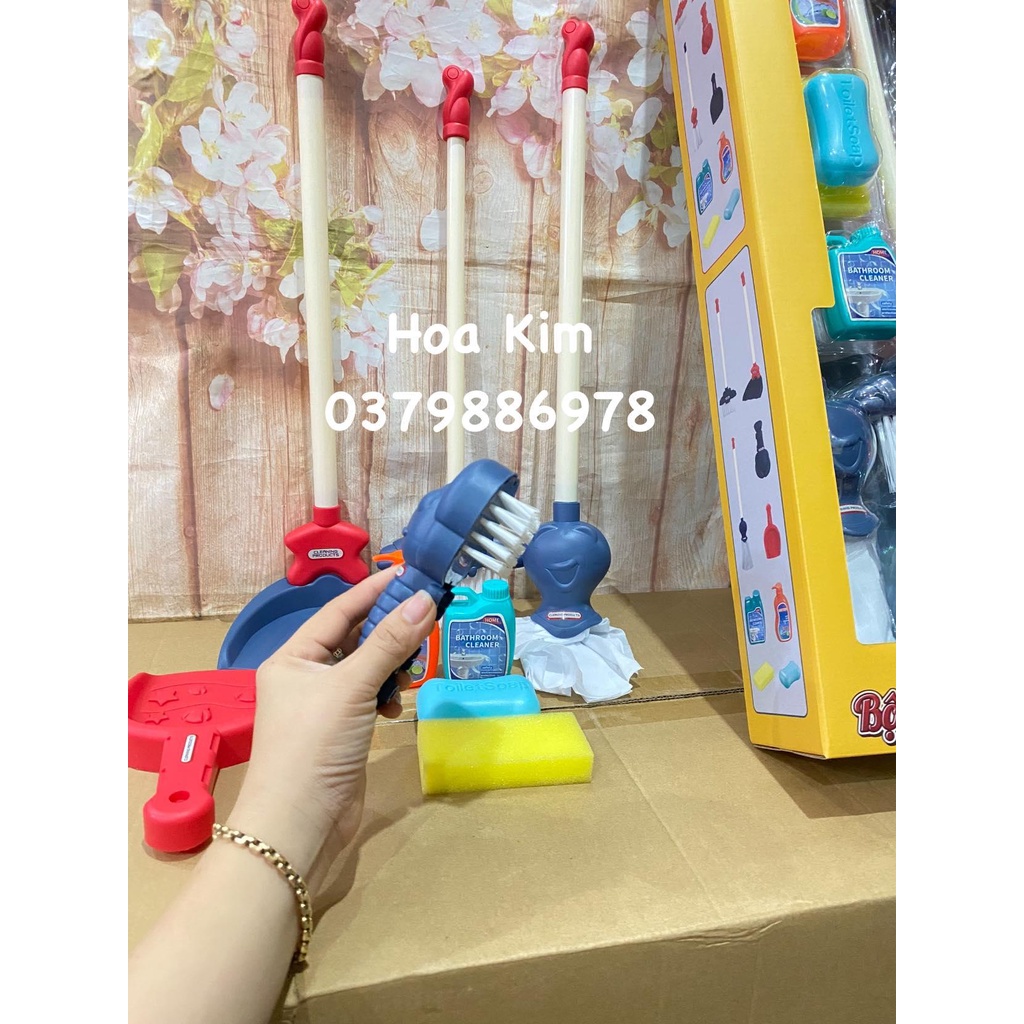 Đồ chơi bé làm việc nhà, quét dọn hkm Enfa