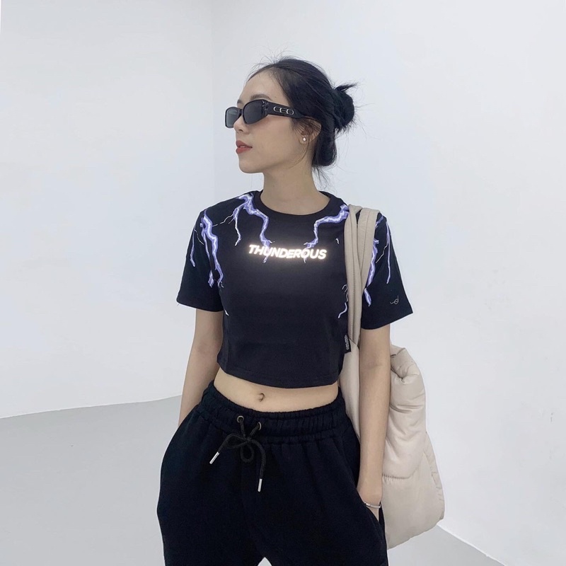 Áo thun croptop nữ ORPHIC/Thunderous Croptop