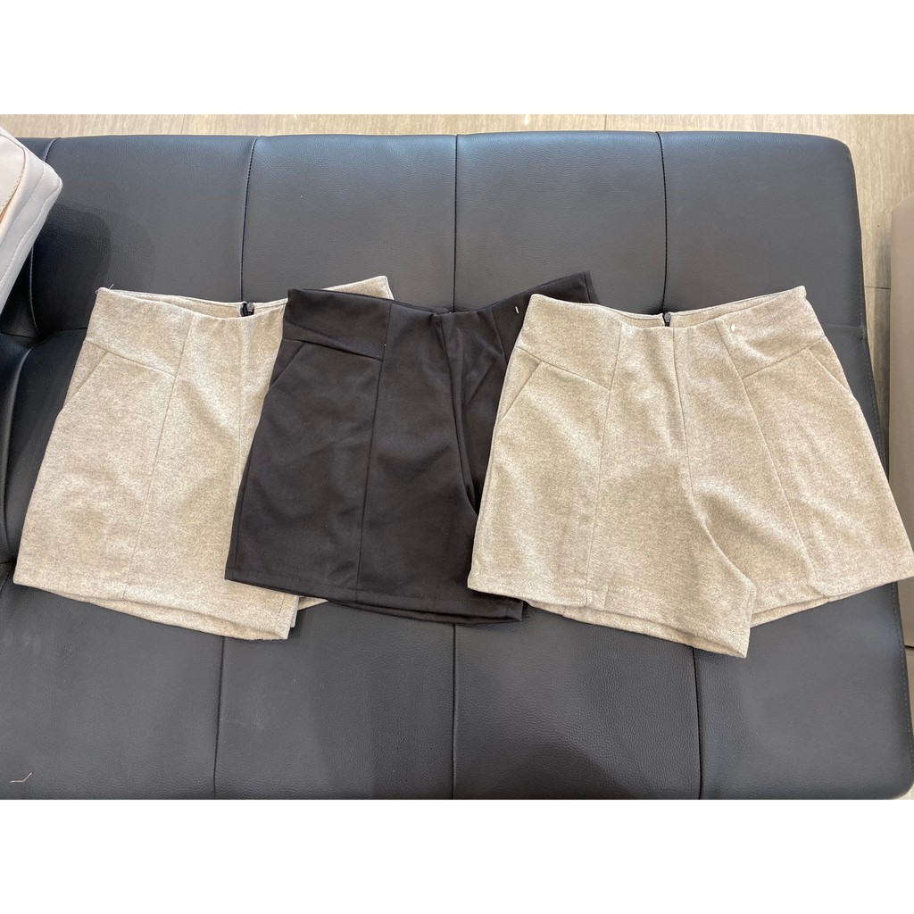 Quần Short Nữ Lưng Cao vải Dạ cá tính