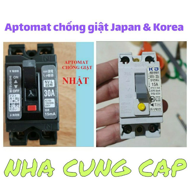 APTOMAT CHỐNG GIẬT JAPAN, KOREA