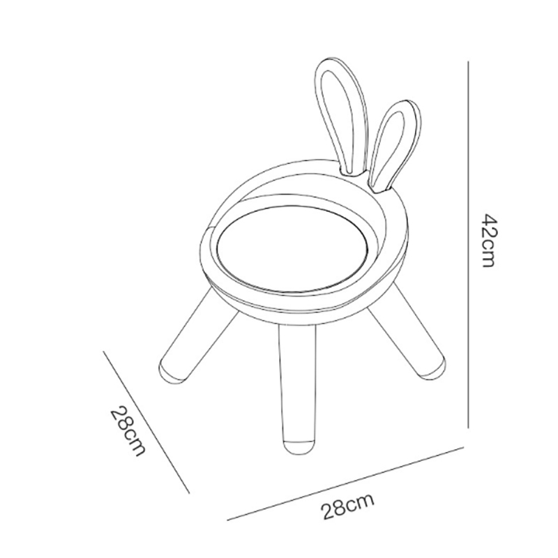 Ghế ăn cho bé có tựa lưng hình thỏ