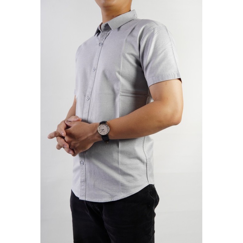 Áo sơ mi nam tay ngắn vải bố từ nhỏ đến BIGSIZE (48-110kg) | BigBuy360 - bigbuy360.vn