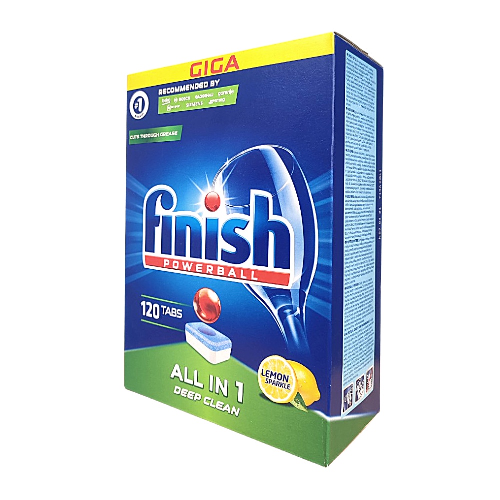 Viên rửa chén bát Finish ALL IN 1 110V - Finish Powerball All In One Dishwasher Tablets 110