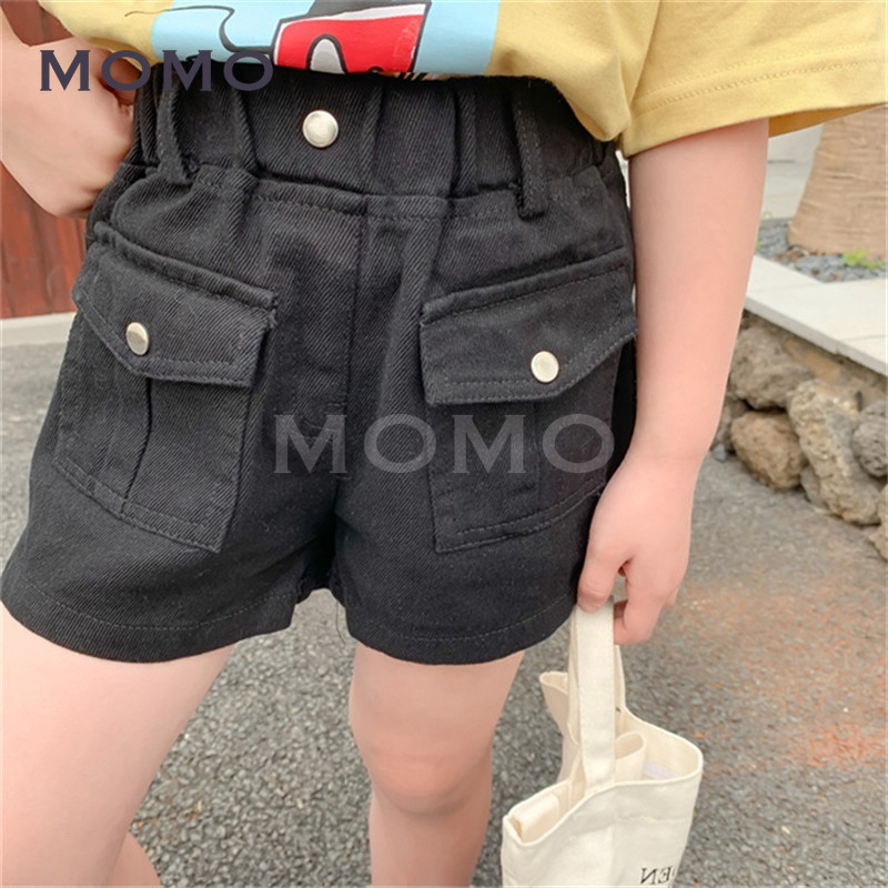 Quần Short Thời Trang Màu Trơn Xinh Xắn Cho Bé Gái 2-8 Tuổi