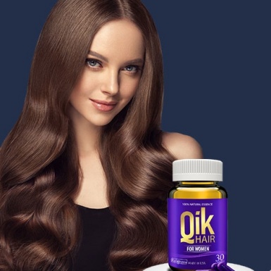Viên uống Qik Hair For Women cải thiện tình trạng rụng tóc, kích thích mọc tóc cho nữ lọ 30 viên