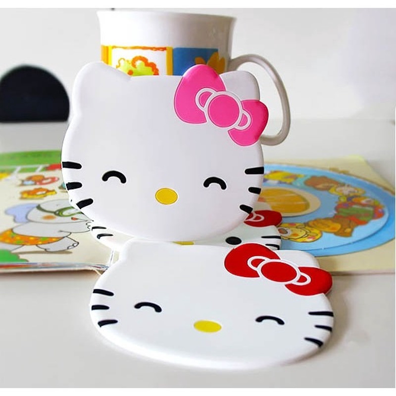 Đế lót ly cách nhiệt chống trượt họa tiết hoạt hình