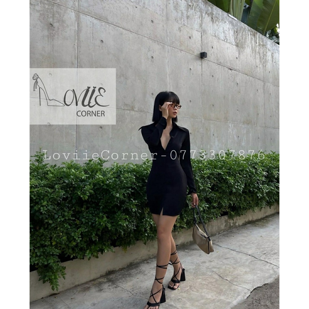 GIÀY CAO GÓT LOVIIECORNER - SANDAL NỮ MŨI VUÔNG CỘT DÂY - GIÀY THỜI TRANG GÓT TAM GIÁC 9 PHÂN G220427