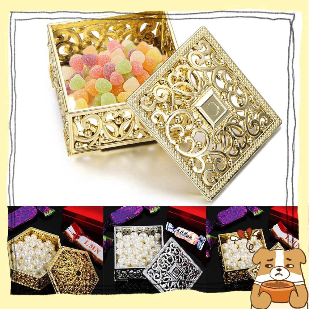 Hộp Đựng Kẹo Khoét Rỗng Phong Cách Vintage Trang Trí Tiệc Cưới