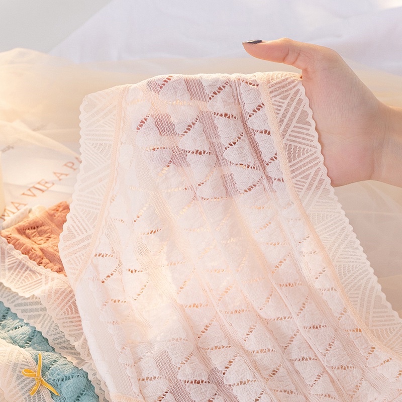 Quần Lót Nữ Tam Giác Nổi, Chất Ren Mềm Kháng Khuẩn Cao Cấp QL33