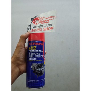 Chai B62 xịt rửa bình xăng con xe máy