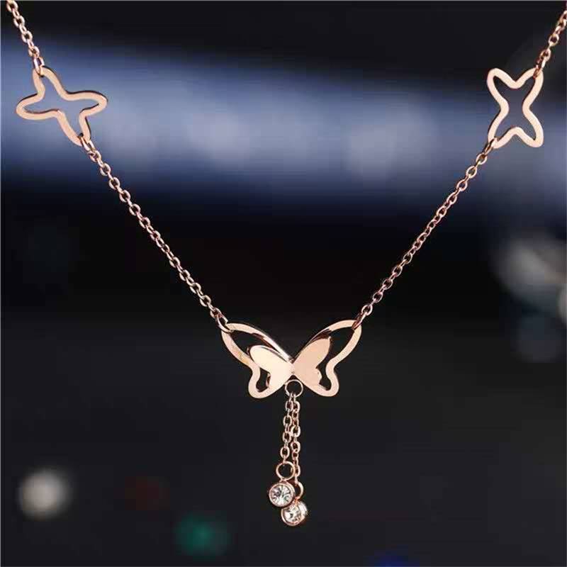 Lắc Chân Hình Bướm Đính Đá Zircon | BigBuy360 - bigbuy360.vn