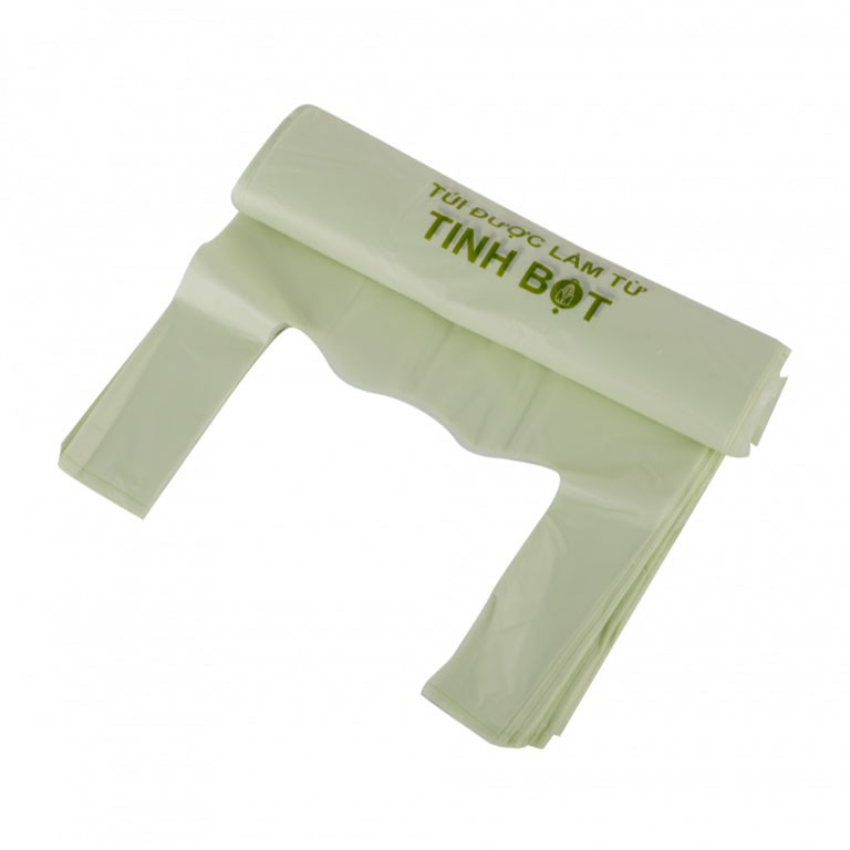 1KG Túi phân hủy sinh học AnEco - túi tinh bột – túi hai quai sinh học - túi nhựa sinh học - thân thiện với môi trường