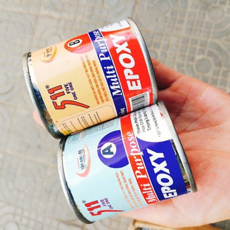 Keo AB Epoxy 511 dán đá, dán nhựa,dán kim loại