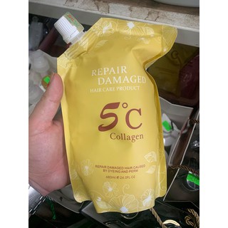 Kem phục hồi chữa trị tóc hư tổn Collagen 5C 500ml