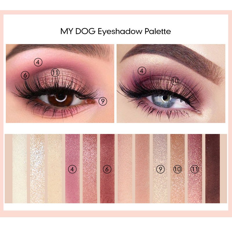 Bảng phấn mắt AIKIMUSE 12 màu ánh nhũ chống thấm nước lâu trôi 150g | BigBuy360 - bigbuy360.vn