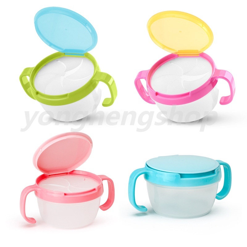 Tô đựng thức ăn vặt hai tay cầm chống đổ cho bé