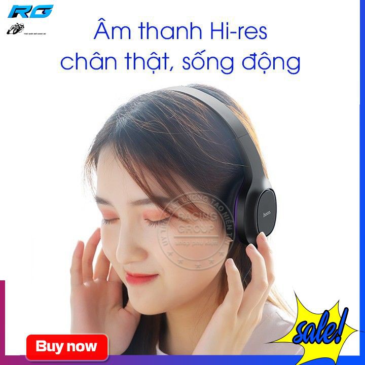 Tai Nghe Chụp Tai Có Dây Hoco W24 - Tặng Kèm Tai Nghe Nhét Tai - Bảo Hành Chính Hãng