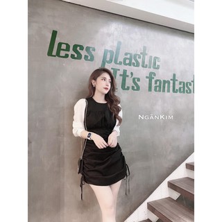 ĐẦM ĐEN BODY RÚT DÂY