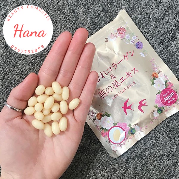 [HÀNG NỘI ĐIẠ NHẬT CHÍNH HÃNG] COLLAGEN yến tươi Nhật Bản - Gói 30 viên