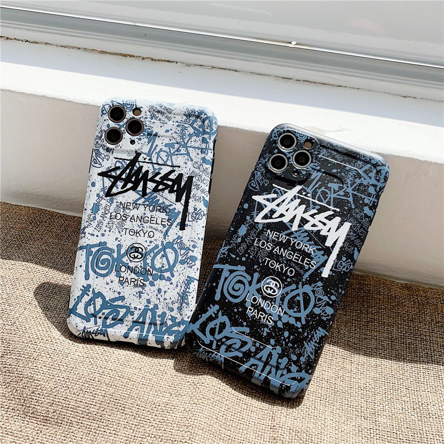 Iphone Ốp Điện Thoại Silicon Họa Tiết stussy Thời Trang Cho Iphone15 pro max 14 pro max iphone 13 pro max 12 pro max iphone 11