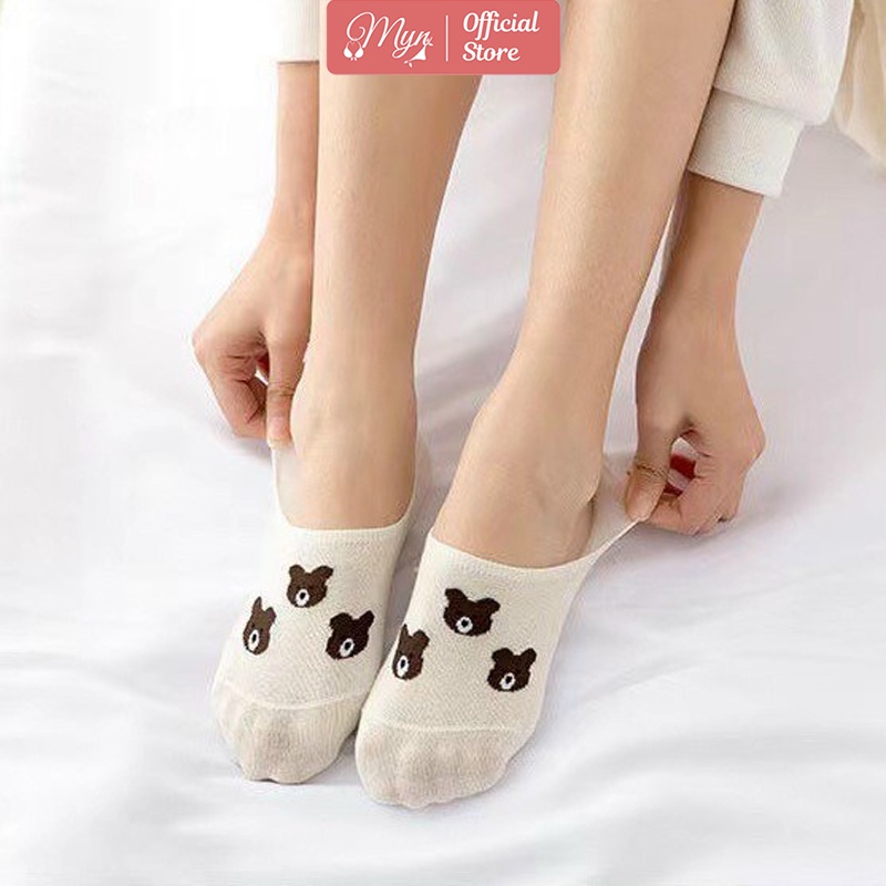 Tất hài nữ, tất hài cotton hoạ tiết xinh xắm dễ thương T776 MYN_UNDERWEAR
