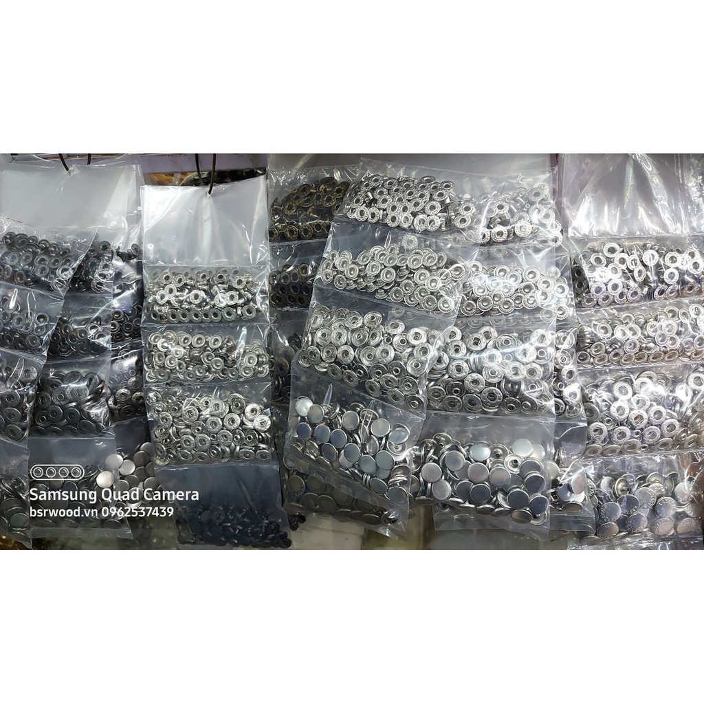 Nút bấm 4 thành phần (nút bóp) Nút quần jean 4 thành phần Loại 10mm Bằng thau Màu bạc, vàng, đồng, đen Phụ liệu may mặc | BigBuy360 - bigbuy360.vn