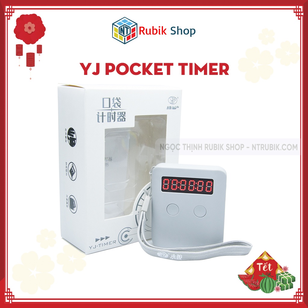 [Phụ Kiện Rubik] Thiết bị bấm giờ bỏ túi - YongJun Pocket Timer (Màu Xanh Dương Xám Vàng) thumbnail