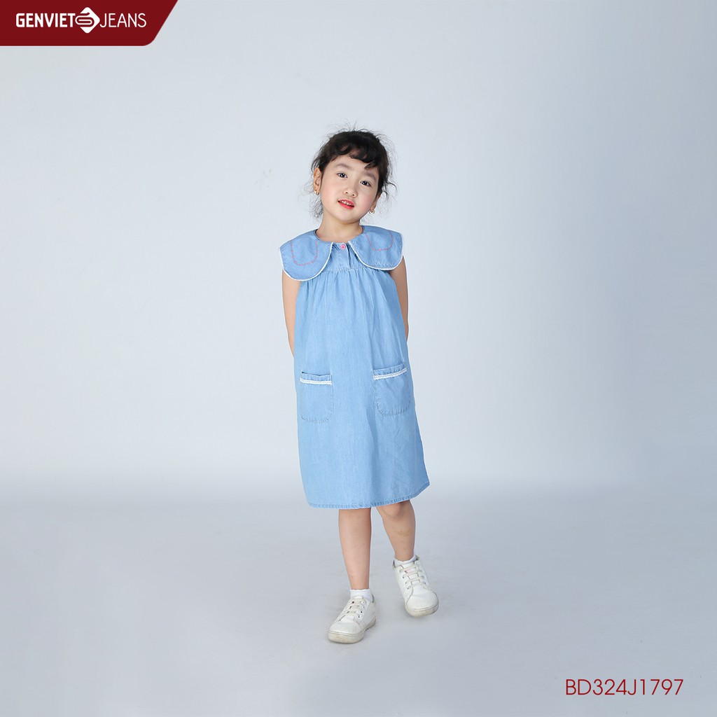 Đầm jeans bé gái BD324J1797 GENVIET