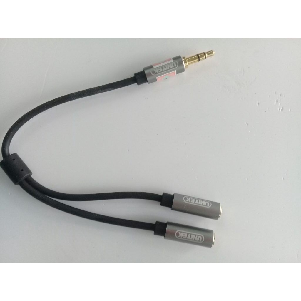 DÂY CHIA TỪ 1 RA 2 TAI NGHE LOẠI TỐT UNITEK Y-C956 JACK CẮM 3.5 LY