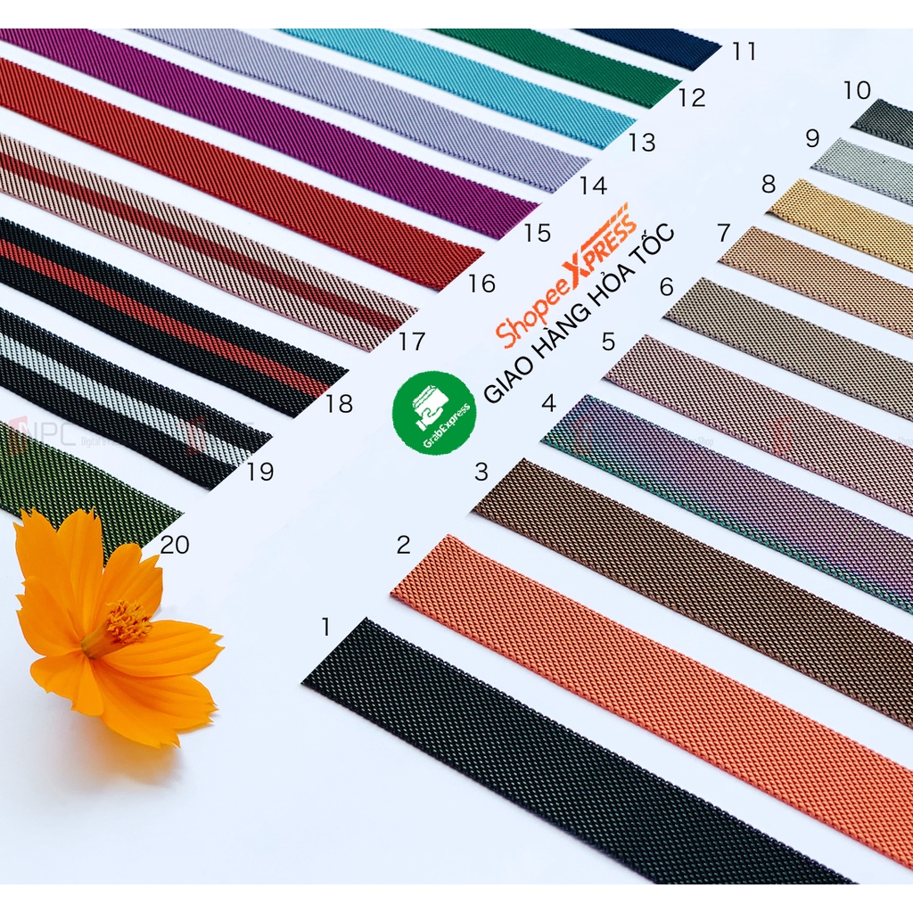Dây đồng hồ APW thép không gỉ dành cho Series 7 SE 6/5/4/3/2/1 đủ kích cỡ 38mm 42mm 40mm 44mm 41mm 45mm