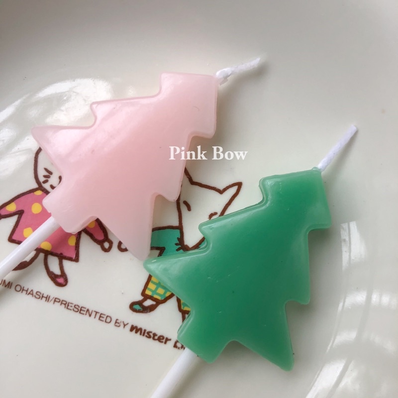 Nón giáng sinh nỉ - Cài tóc Merry Christmas - Nến cây thông