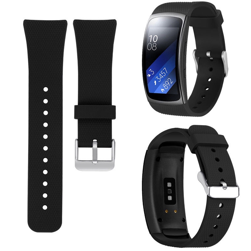 Dây silicon đeo cổ tay thay thế cho vòng đeo tay thông minh Samsung Gear Fit 2 / Pro kiểu dáng thể thao