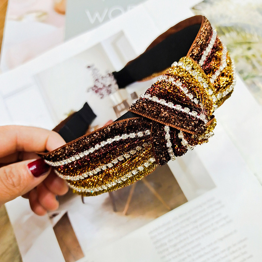 Băng Đô Cài Tóc Đính Đá Lấp Lánh Phong Cách Hàn Quốc