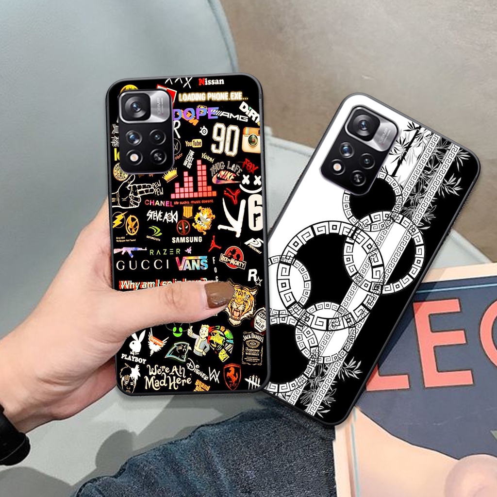 Ốp Xiaomi Redmi Note 11 pro 5g bản CHINA / Redmi Note 11 pro plus in hình thương hiệu sang trọng cá tính siêu bền