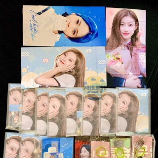 Slogan vải các thành viên của các nhóm TWICE và Stray Kids đựng trong túi zip