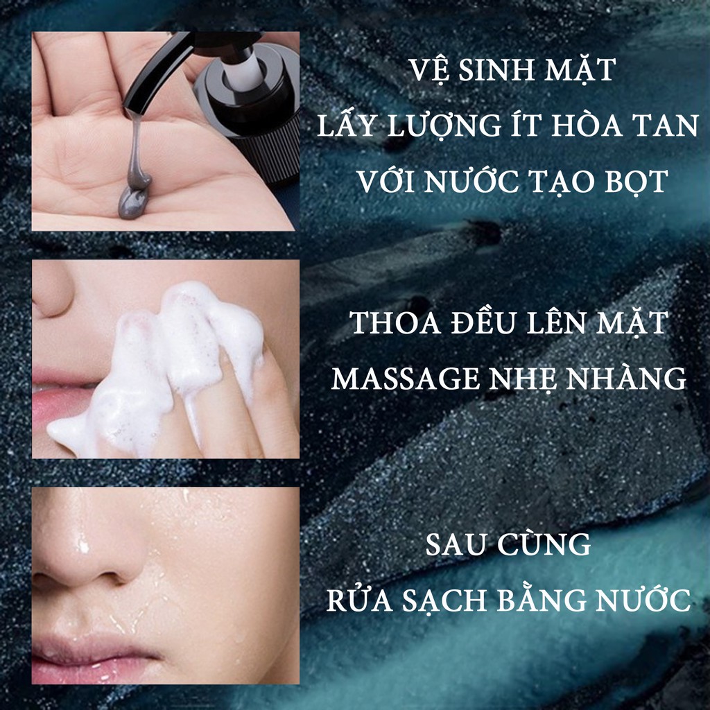 Combo Gel Chống Nhờn + Toner Ocean Dưỡng Ẩm + Sữa Rửa Mặt Than Tro 50g+150ml+120g