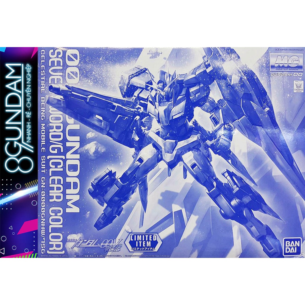 Mô Hình Lắp Ráp Gundam MG 00 Seven Sword Clear Color