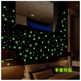 Decal trang trí Hoa Tuyết - Dạ Quang