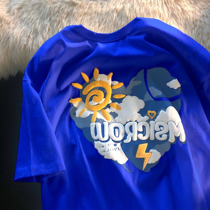 Áo Thun Tay Ngắn Dáng Rộng In Họa Tiết Kiểu Harajuku Nhật Bản Thời Trang 2022