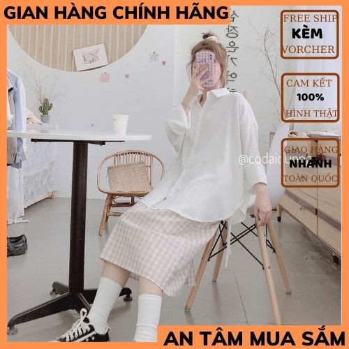 Áo sơ mi trơn unisex 🍀áo sơ mi đan dây form rộng trẻ trung năng đông phong cách hàn quốc ,THỜI TRANG 1989