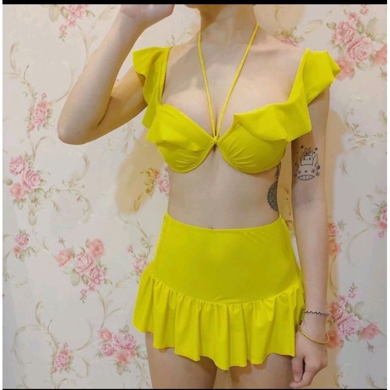 Bikini đồ bơi đi biển 2 mảnh cánh tiên quần váy đẹp VATIXA BKN43 | BigBuy360 - bigbuy360.vn